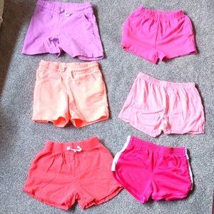 6 pairs of size 6 girls shorts
